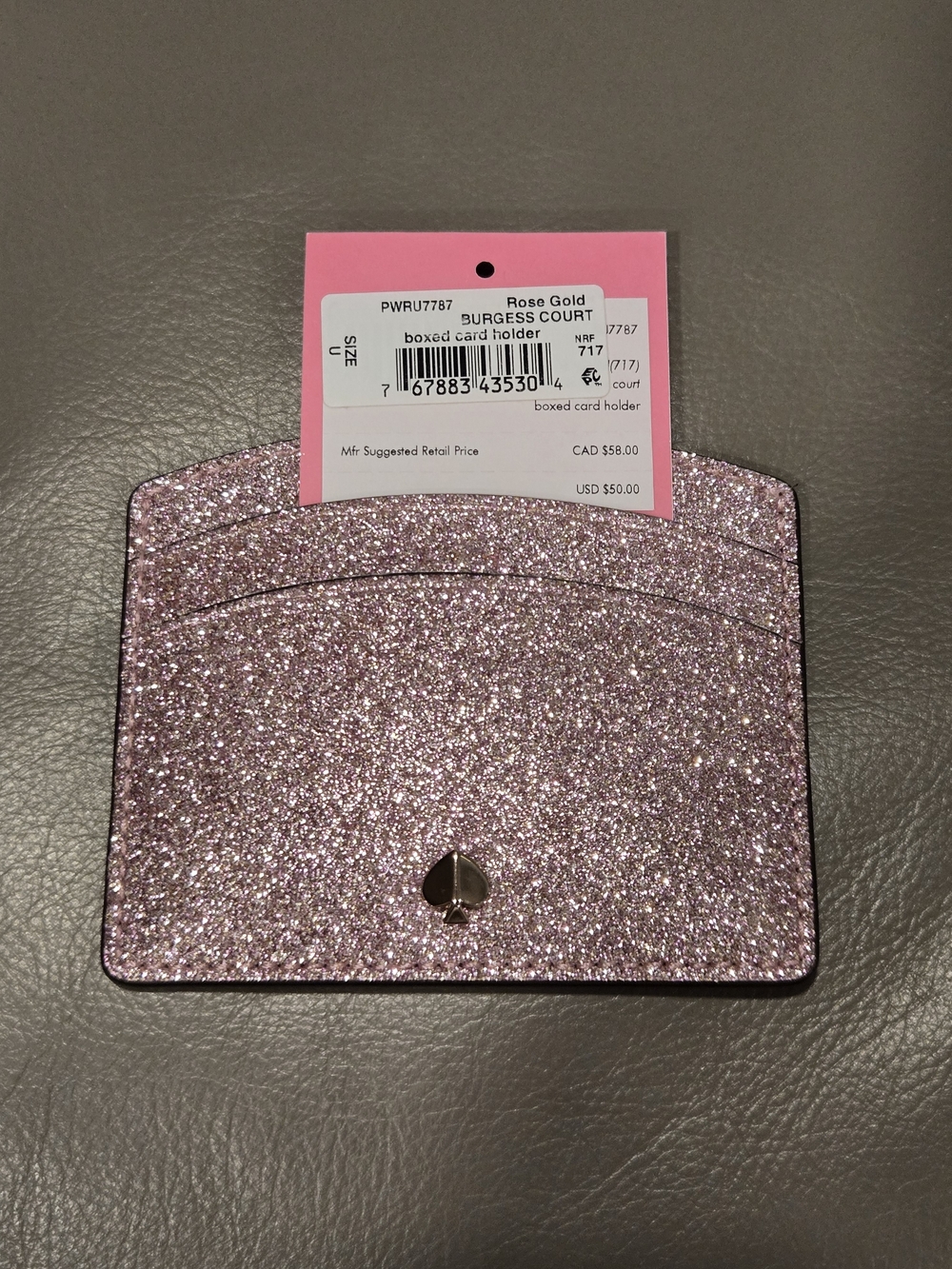 Kate Spade Rose Gold Card Holder & Accessories Bundle - Picture 2 of 13